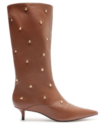 Women's The Campaign Low Stiletto Calf Leather Boots