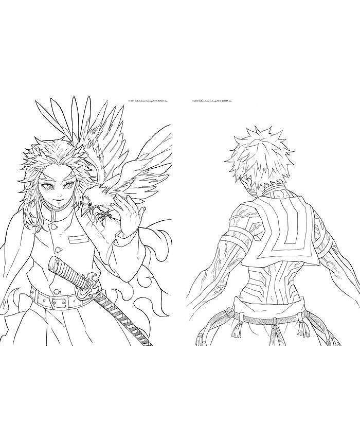Barnes & Noble Demon Slayer- Kimetsu No Yaiba- The Official Coloring ...