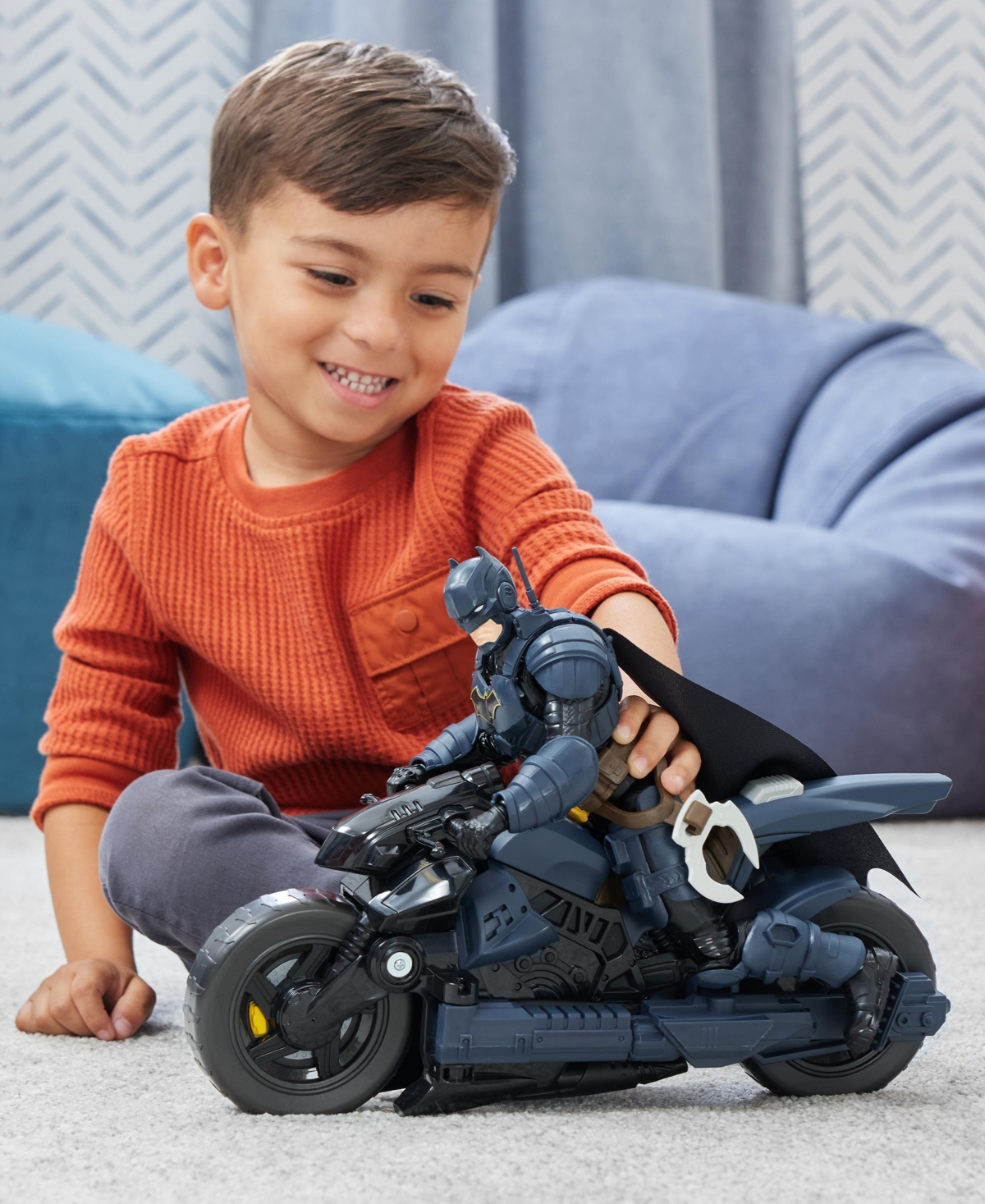 Batman Batcycle, Converting 2-in-1 Batcycle Batglider, Figure Compatible - Multi-Color