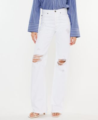 Women's Ultra High Rise Distressed 90s Flare Jeans