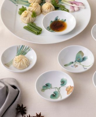 Kyoka Shunsai Set of 6 Small Plates, 3.75"