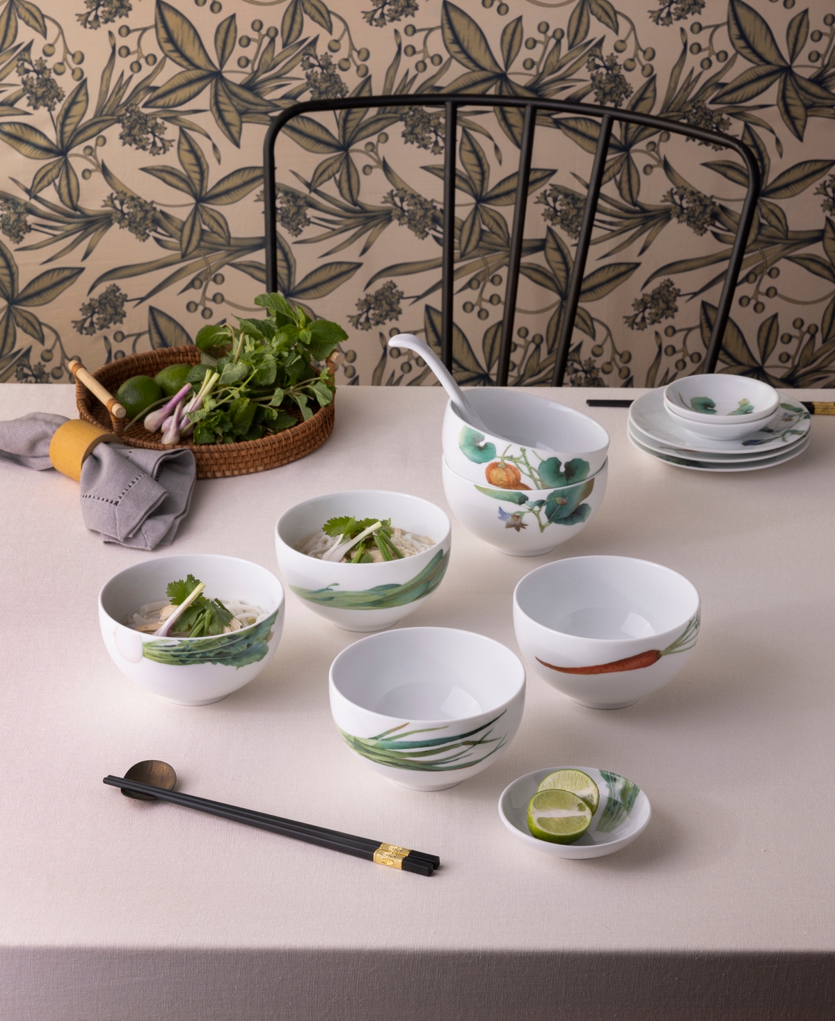 Noritake Kyoka Shunsai Bowls 21 oz Set/6 In Multi