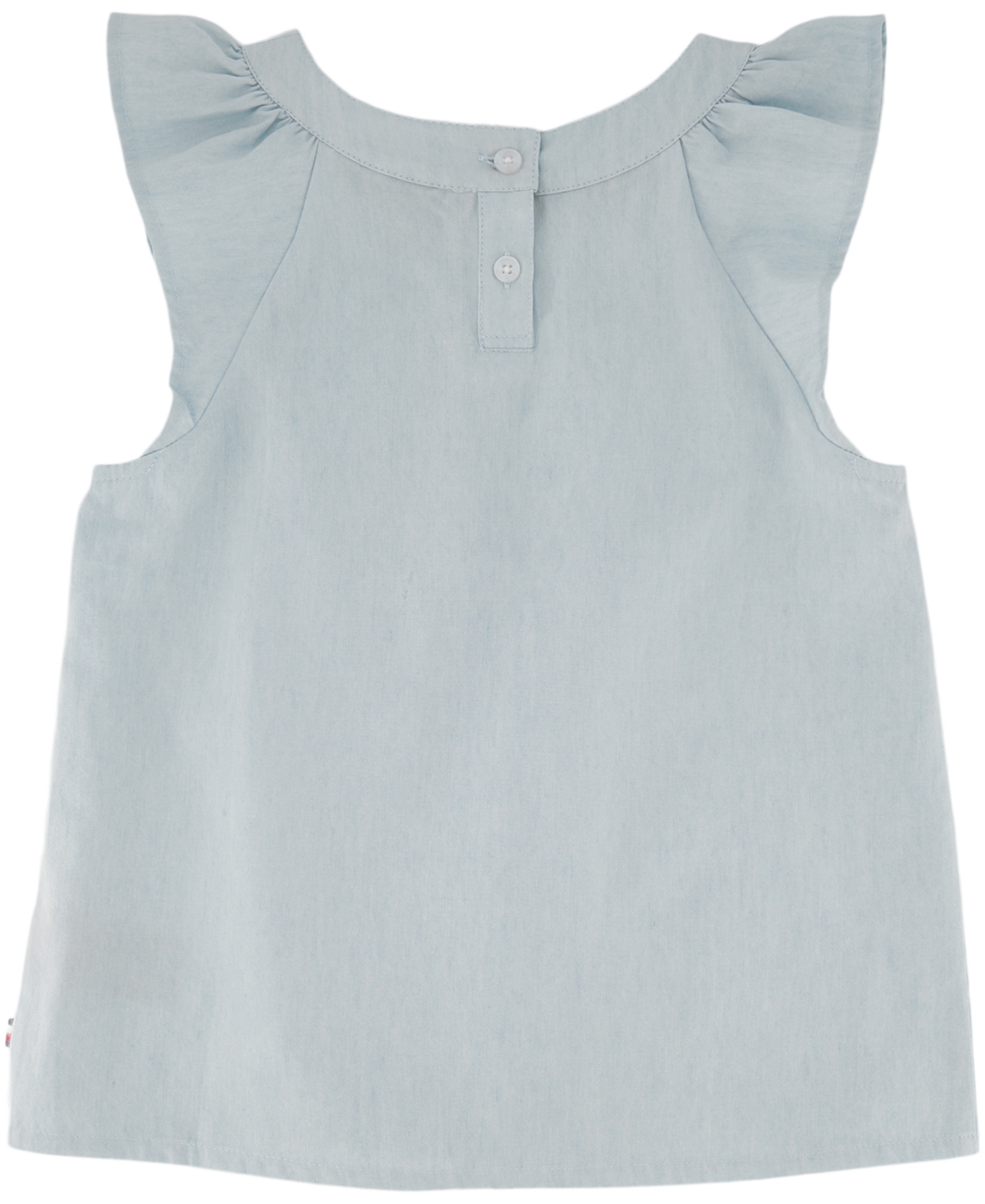Tommy Hilfiger Big Girls Short Sleeve Denim Top