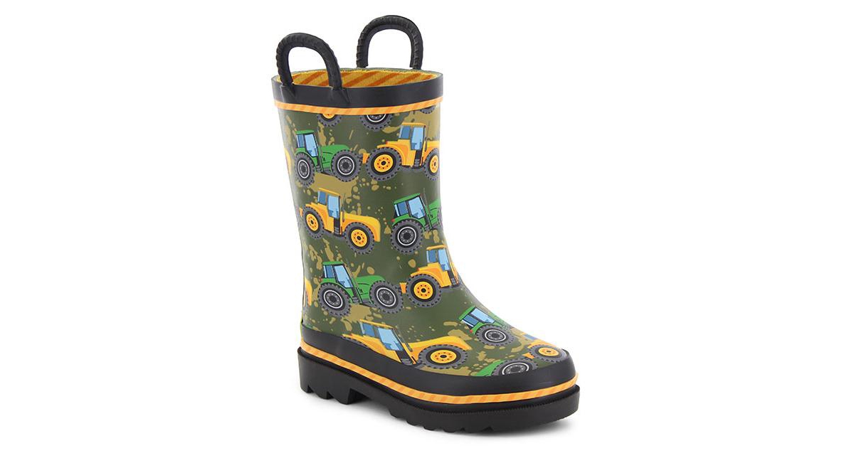 Western Chief Little Boys Tractor Tough Rain Boot
