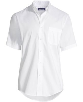 Men's Short Sleeve No Iron Pinpoint Dress Shirt
