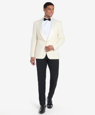 Men's Solid White Sport Coat