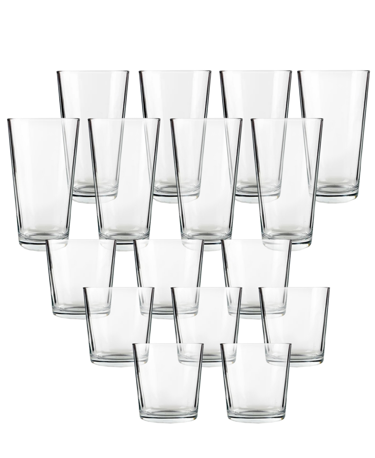 Circleware Simple Home 16 Pc Entertaining Set In Clear