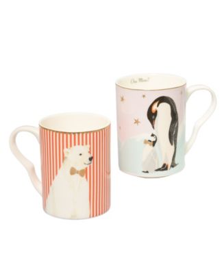 Yvonne Ellen Penguin and Polar Bear Mugs, Set of 2 - Macy's