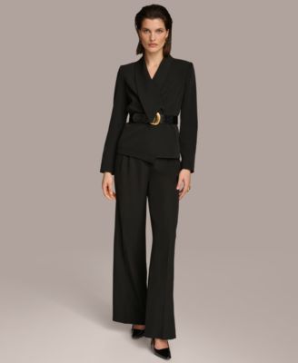 Donna Karan Women's Shawl-Collar Belted Blazer