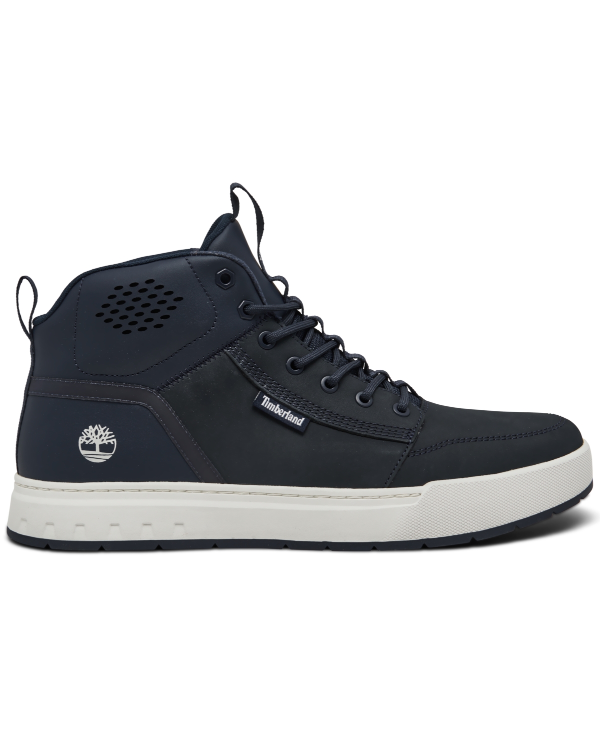 Shop Timberland Men's Maple Grove Sport Mid Hiker Hiking Boots From Finish Line In Navy Nubuck