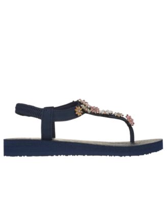Glass Daisy Skechers Meditation Women's Thong Sandals