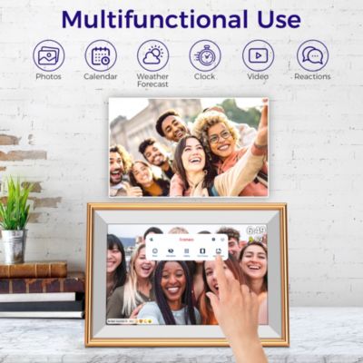10.1" WiFi Frameo Digital Picture Frame - 32GB Built in Storage