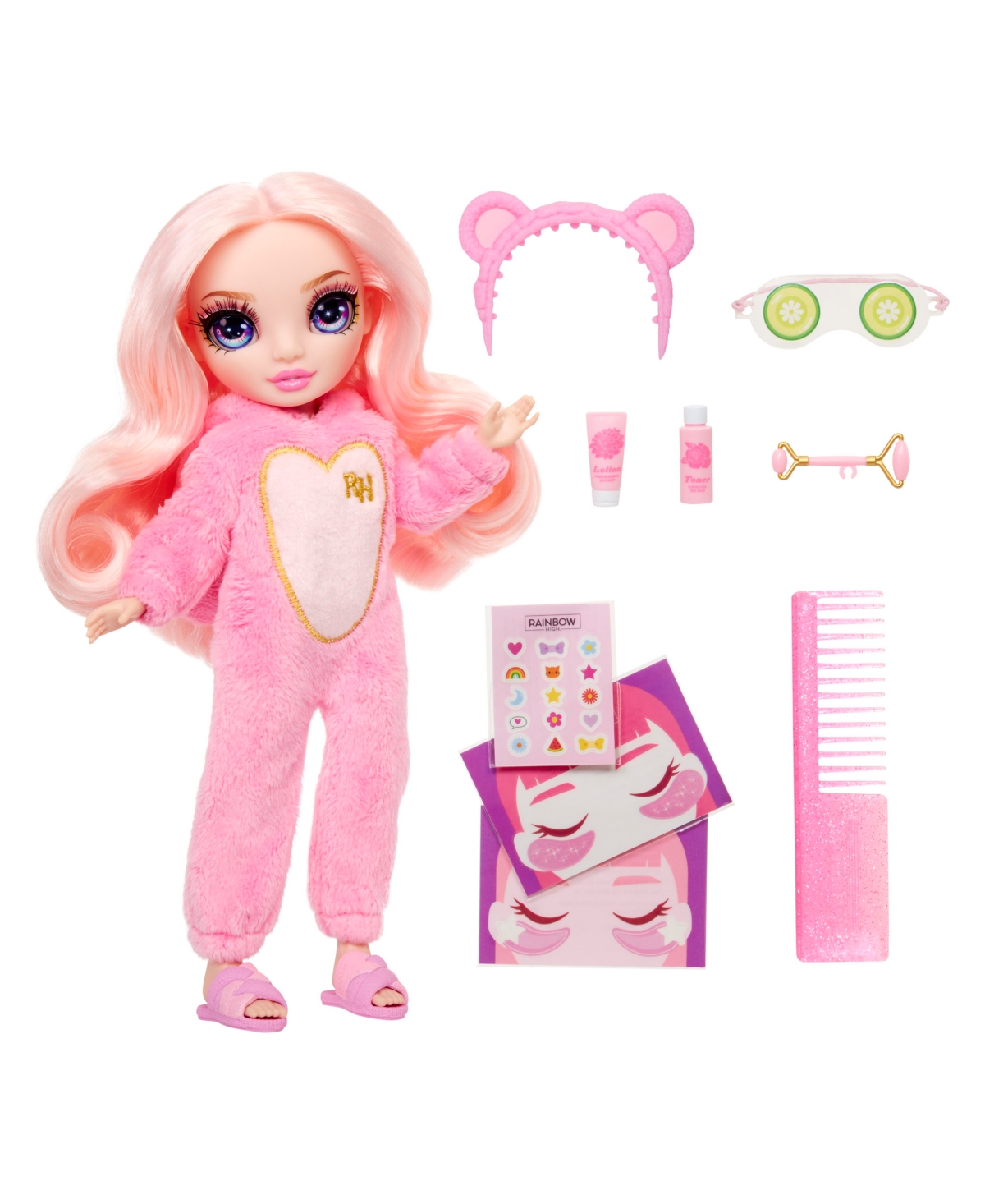 Shop Rainbow High Junior High Pj Party Fashion Doll- Bella Pink In Multicolor