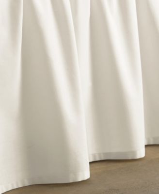 Laura Ashley Solid Ruffled Cotton Bedskirt, Twin