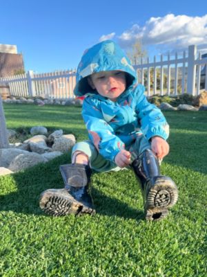 Toddler Boys Fleece Lined Windbreaker Rain Jacket