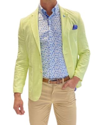 Men s Solid Linen Sportcoat