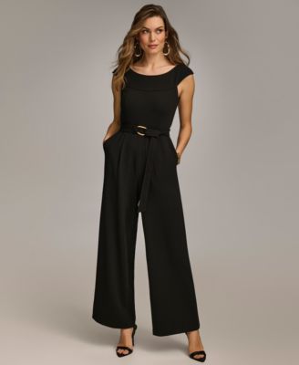 Donna karan cold shoulder jumpsuit online