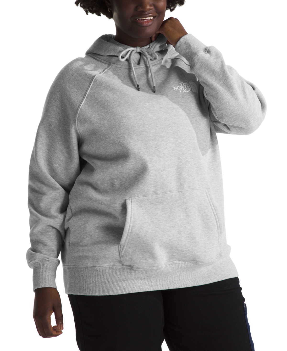 THE NORTH FACE PLUS SIZE BOX LONG-SLEEVE LOGO HOODIE 