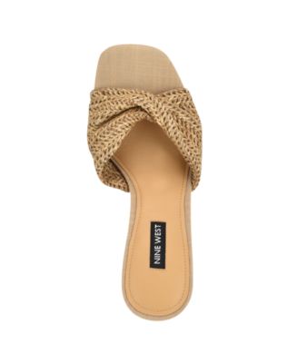 Women's Nikhil Slip-On Square Toe Wedge Sandals