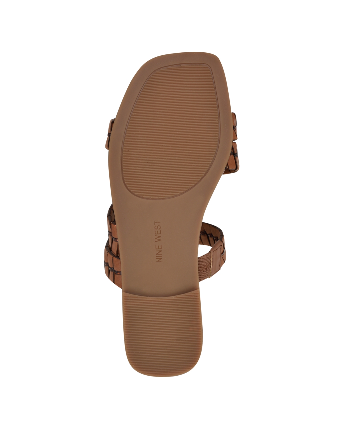 Nine West Women's Quinlea Strappy Square Toe Flat Sandals