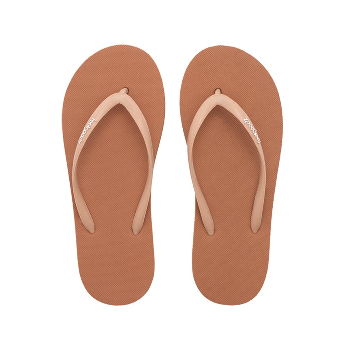 Feelgoodz Women's Slimz Ultra Natural Rubber Flip-Flip Thong Sandals