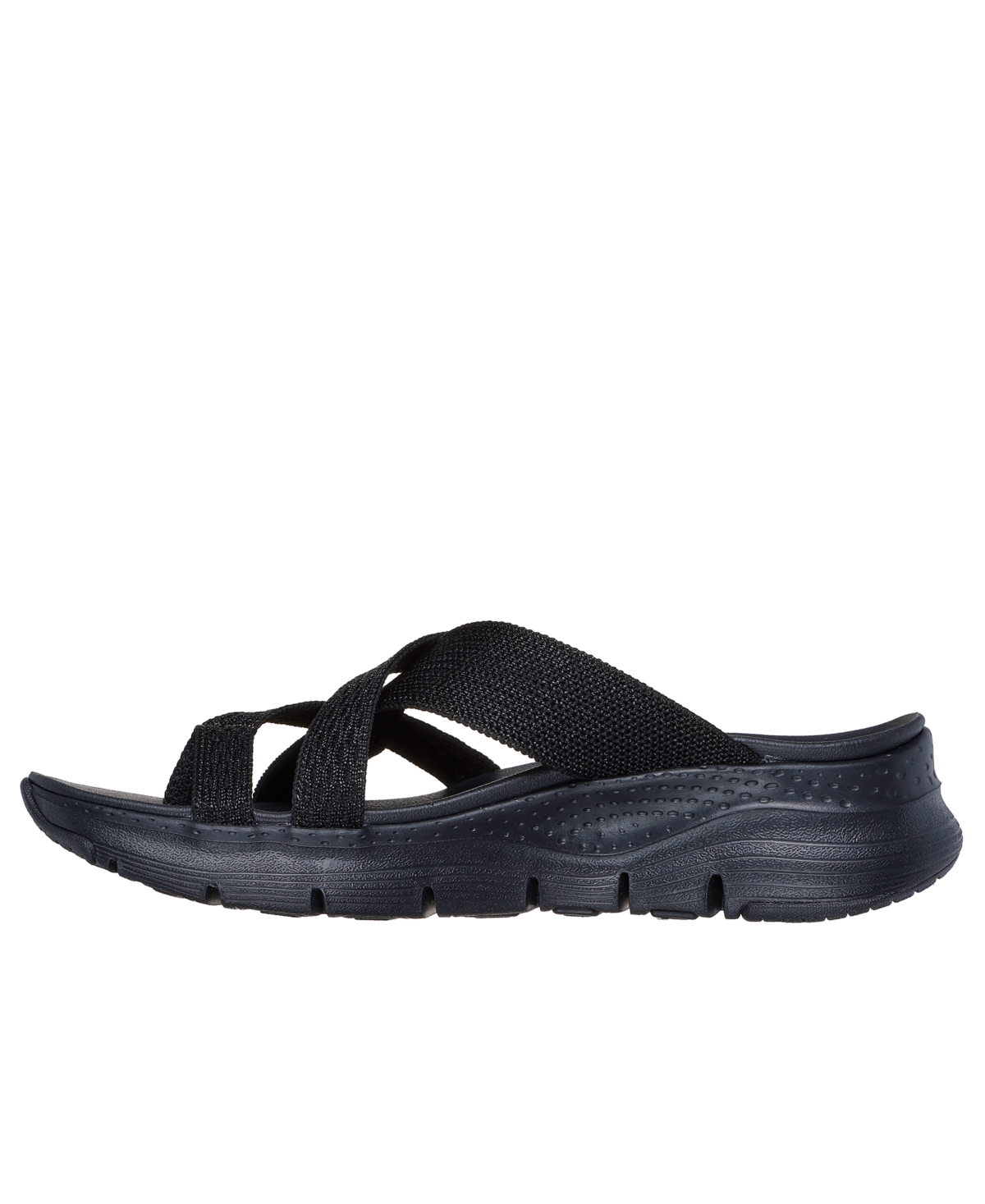Shop Skechers Women's Cali Arch Fit Flip-flop Thong Sandals From Finish Line In Black