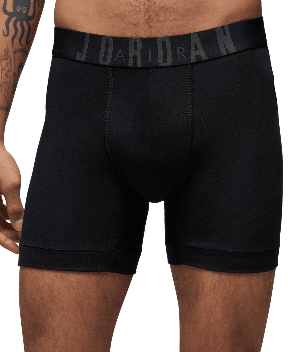 Men's 3-Pack Stretch Modal Flight Boxer Briefs - BLACK