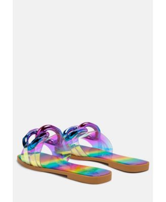caroons clear slide flats