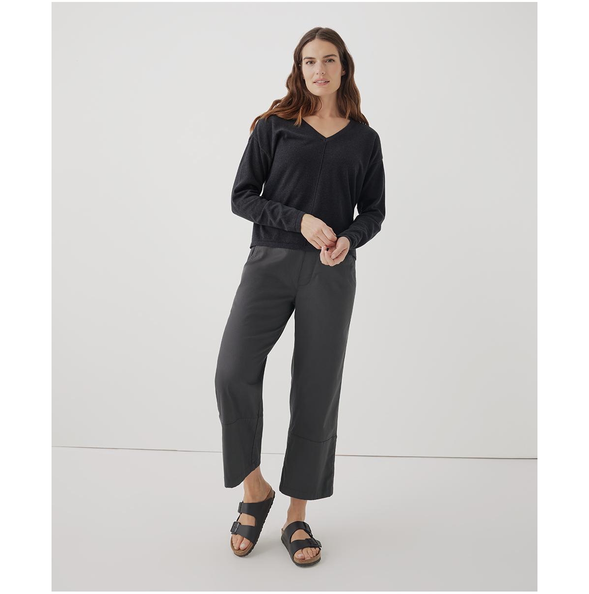 Pact Women's Organic Cotton Daily Twill Crop Pant
