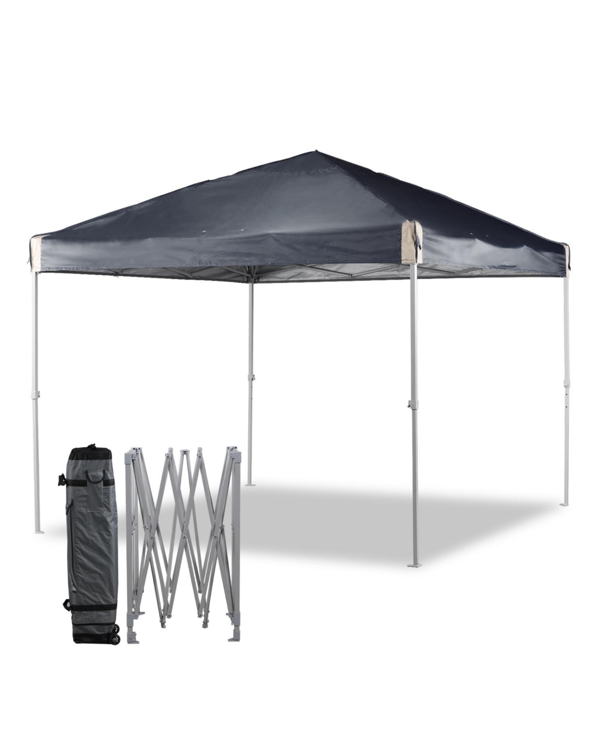 Pop Up Canopy Tent with Roller Bag, Portable Instant Shade Canopy - Black
