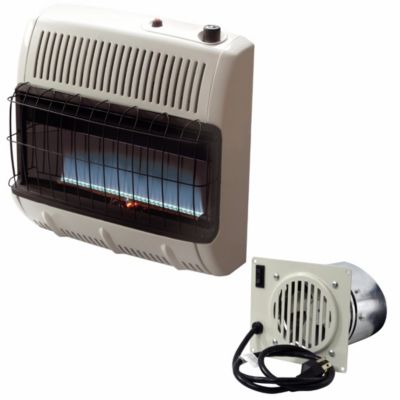 30,000 BTU Unvented Blue Flame Propane Heater with Blower