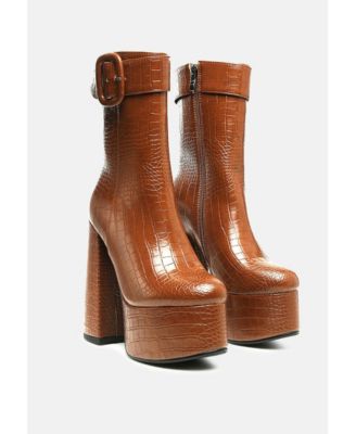 Bumpy Platform Bootie Women