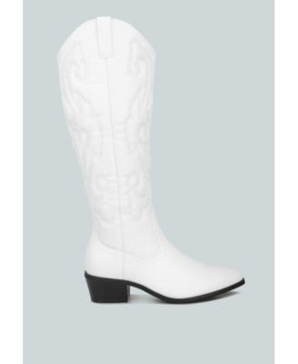 reyes patchwork studded cowboy boots