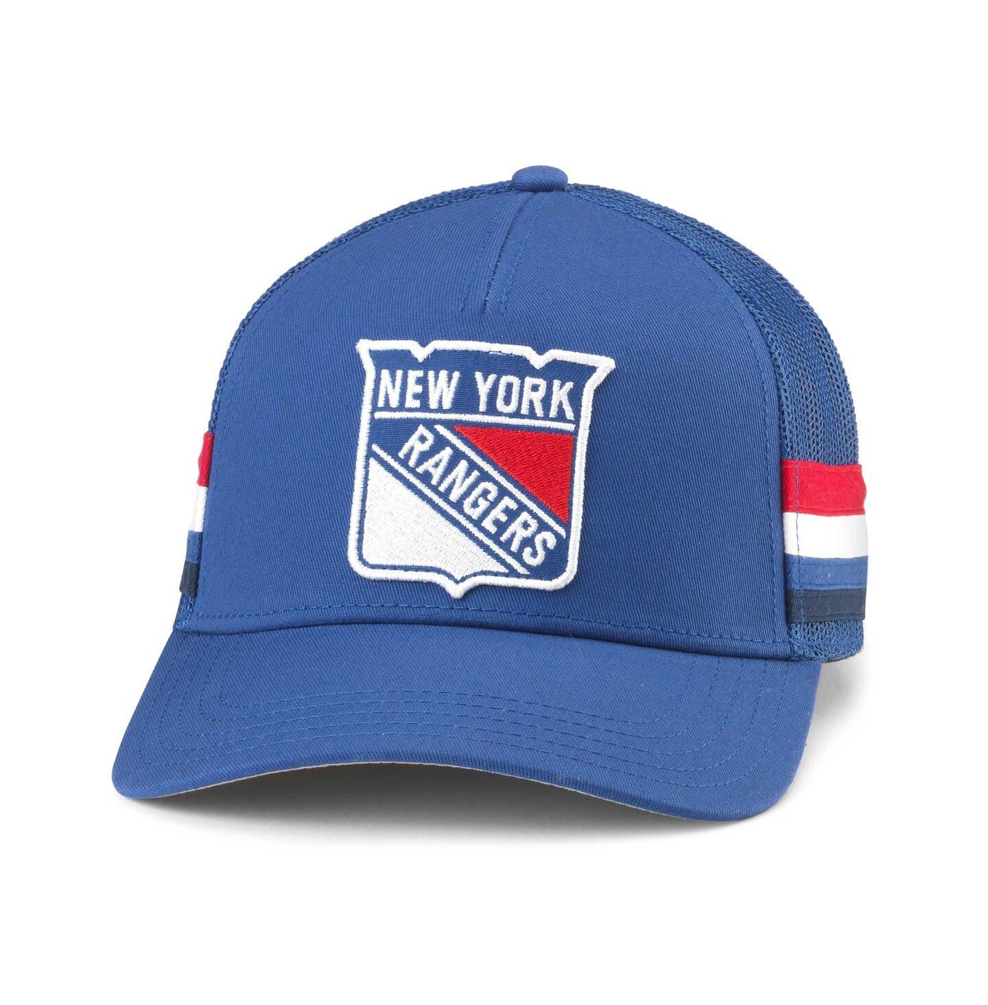 Мужская кепка American Needle Blue New York Rangers HotFoot Stripes Trucker Adjustable Hat — фото 1