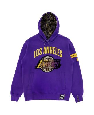 Men's and Women's NBA x Purple Los Angeles Lakers Culture & Hoops Heavyweight Pullover Hoodie