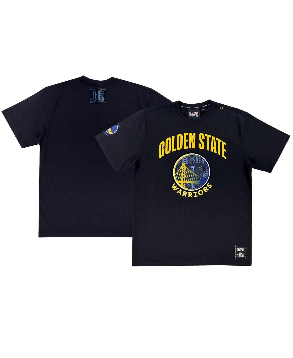 Two Hype Men's And Women's Nba X  Black Golden State Warriors Culture & Hoops T-shirt