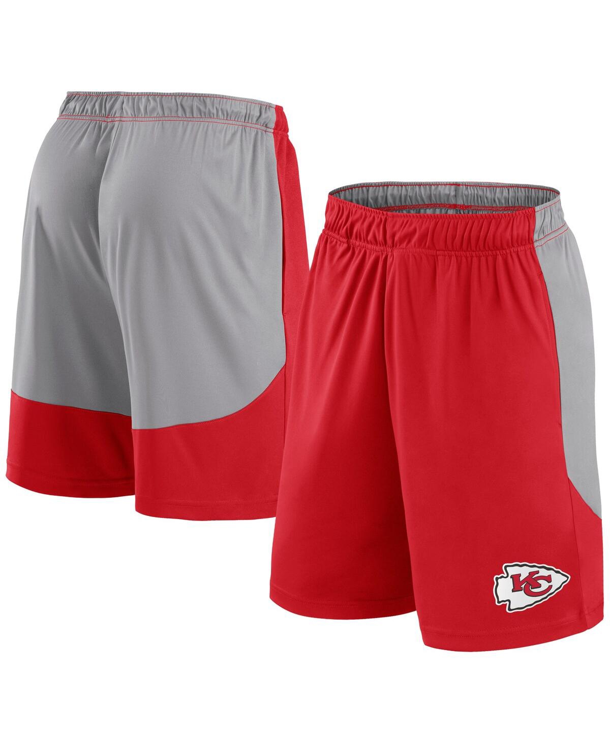 Shop Fanatics Men's  Red Kansas City Chiefs Big And Tall Team Logo Shorts