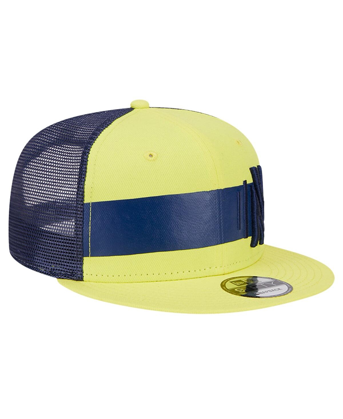 Shop New Era Men's  Yellow Nashville Sc Trucker 9fifty Snapback Hat