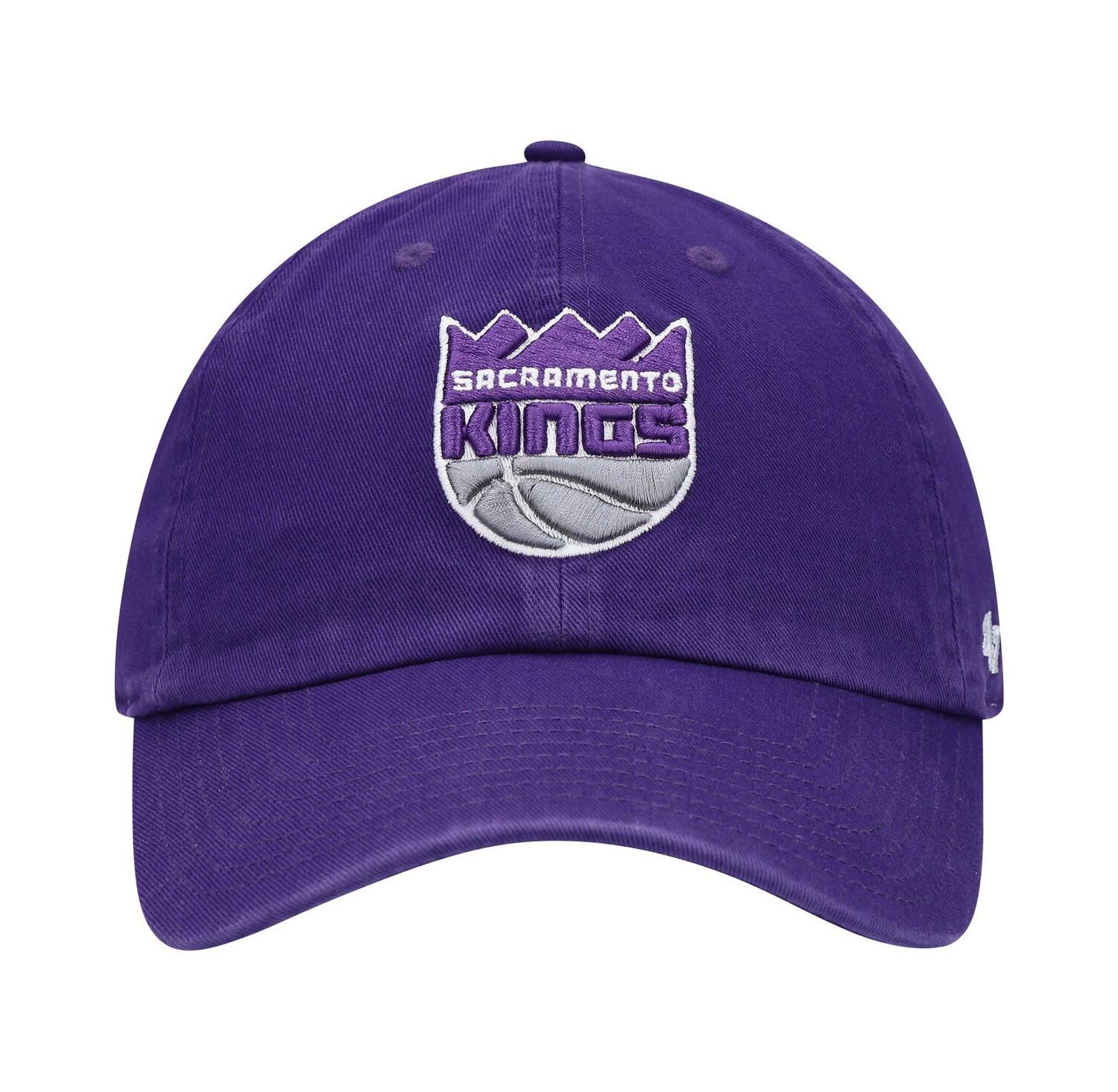 Men's Purple Sacramento Kings Team Clean Up Adjustable Hat