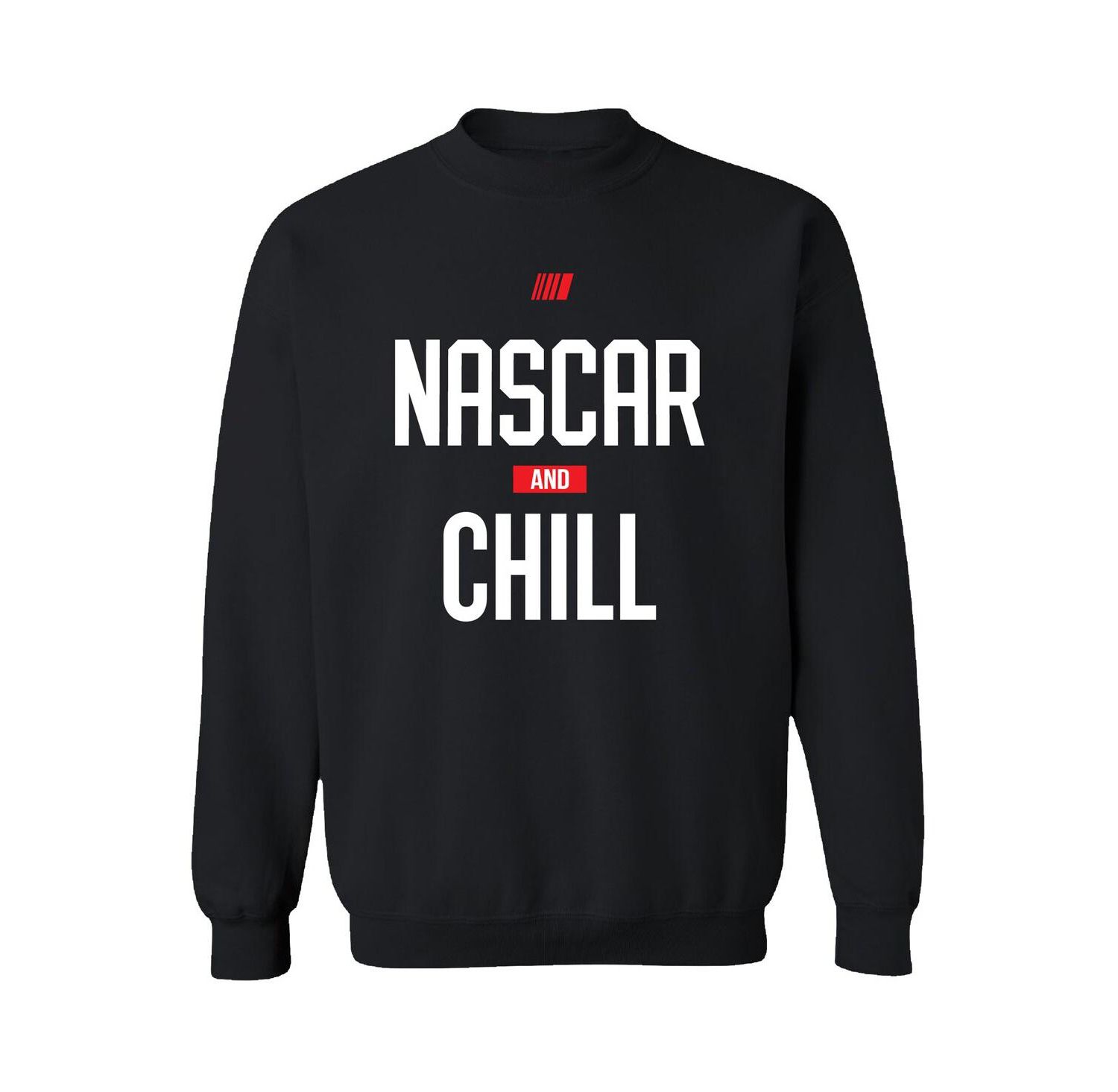 Men's Black NASCAR and Chill Pullover Sweatshirt