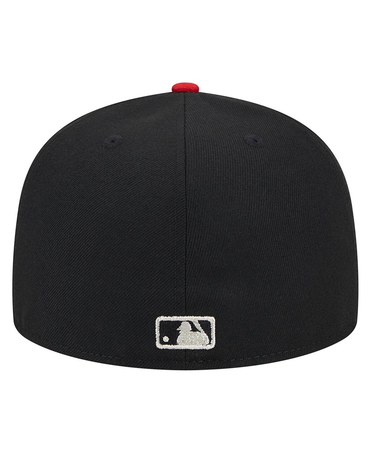Shop New Era Men's  Black Boston Red Sox Metallic Camo 59fifty Fitted Hat
