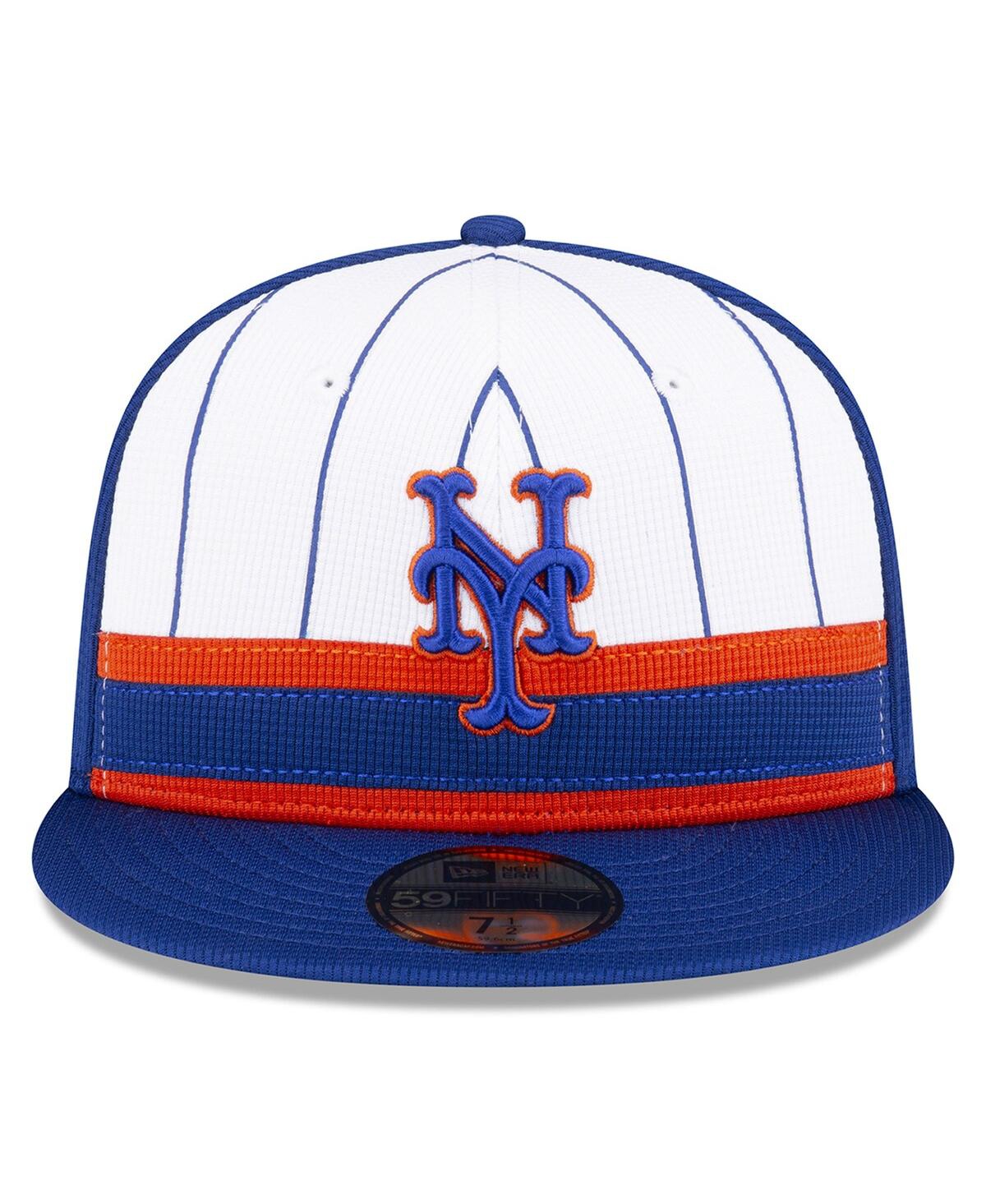 Men's New Era White New York Mets 2024 Batting Practice 59FIFTY Fitted Hat