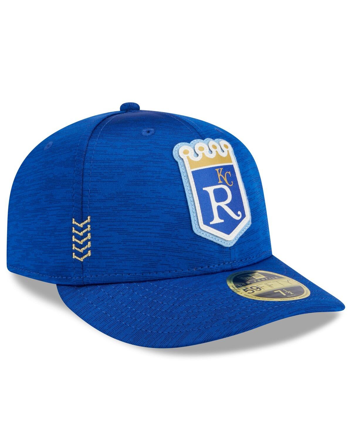 Shop New Era Men's  Royal Kansas City Royals 2024 Clubhouse Low Profile 59fifty Fitted Hat