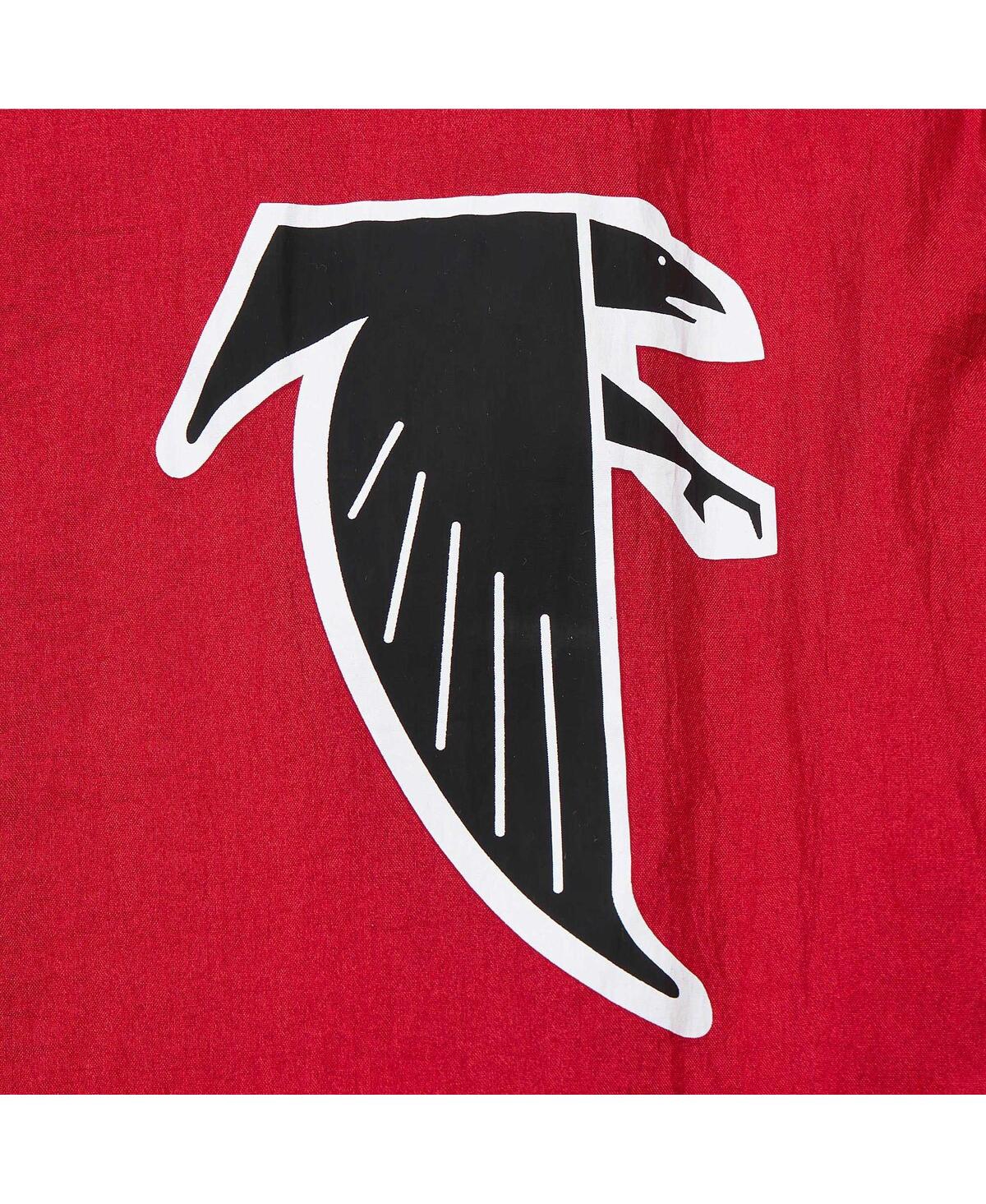 Shop Mitchell & Ness Men's  Red Distressed Atlanta Falcons Team Og 2.0 Anorak Vintage-like Logo Quarter-zi