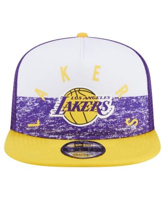 Men's Purple Los Angeles Lakers Arch A-Frame Trucker 9FIFTY Snapback&nbsp;Hat