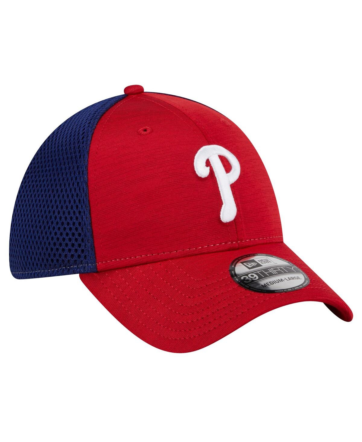 Shop New Era Men's  Red Philadelphia Phillies Neo 39thirty Flex Hat