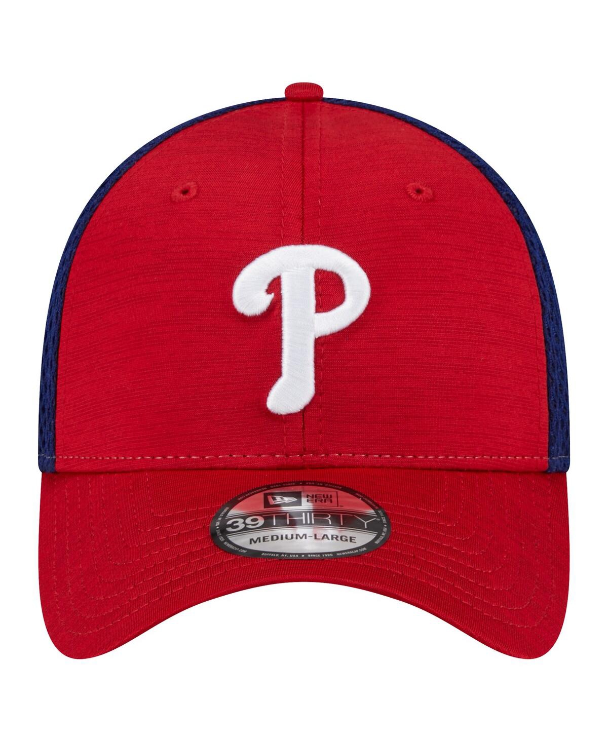 Shop New Era Men's  Red Philadelphia Phillies Neo 39thirty Flex Hat