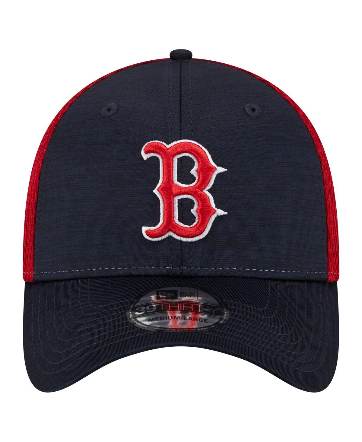 Shop New Era Men's  Navy Boston Red Sox Neo 39thirty Flex Hat