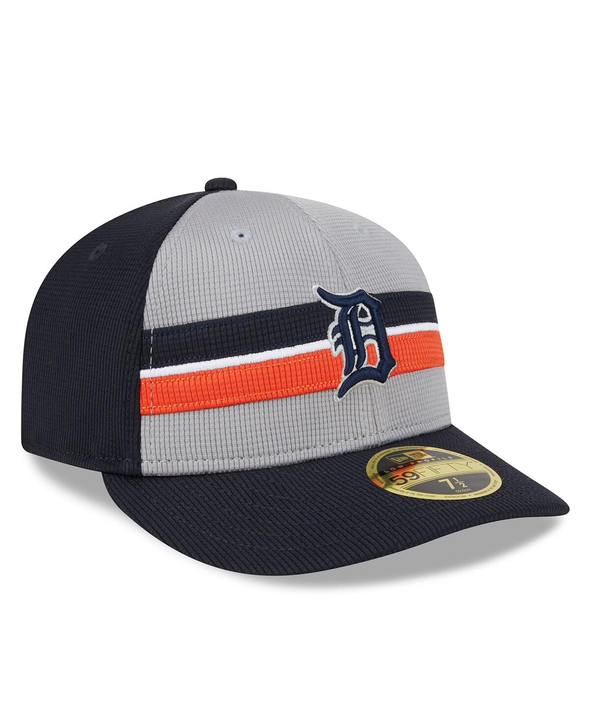 New Era Gray Detroit Tigers 2024 Batting Practice Low Profile 59fifty Fitted Hat In Gray