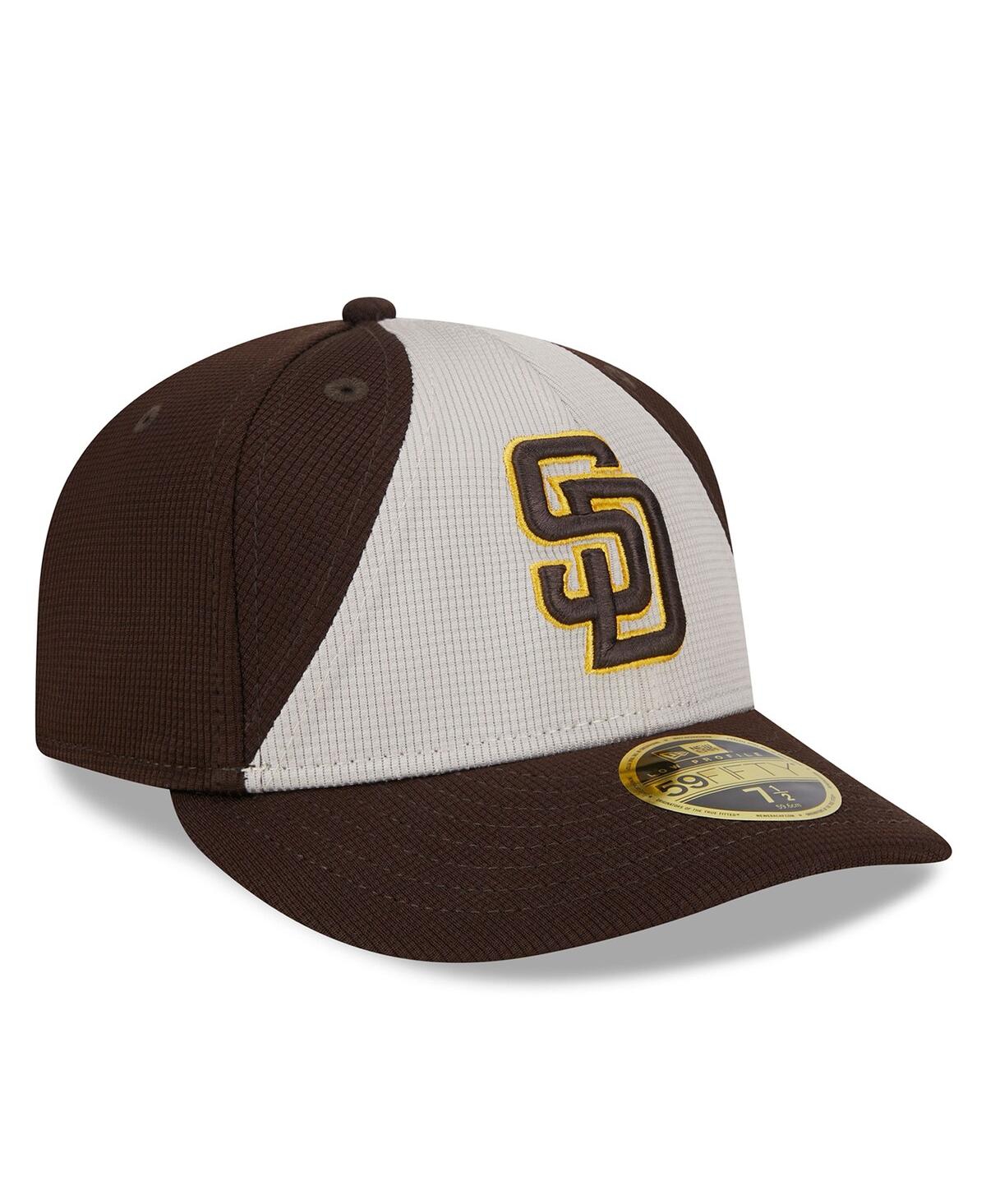 Men's New EraSan Diego Padres 2024 Batting Practice Low Profile 59FIFTY Fitted Hat - Brown